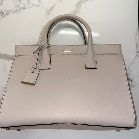 Bag Kate Spade New York Satchel Beige in Beige Tusk Pocket Book & Dust Bag - Picture 3 of 14